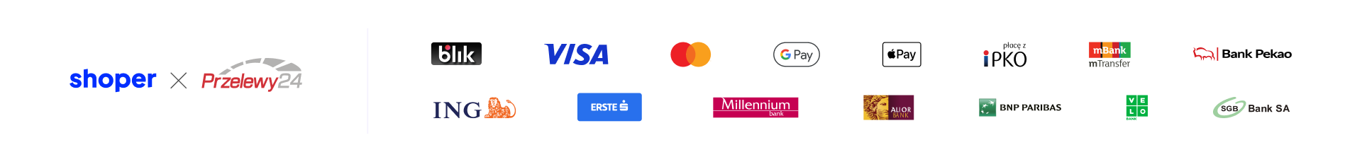 Shoper Płatności Przelewy24 – Visa i Mastercard
